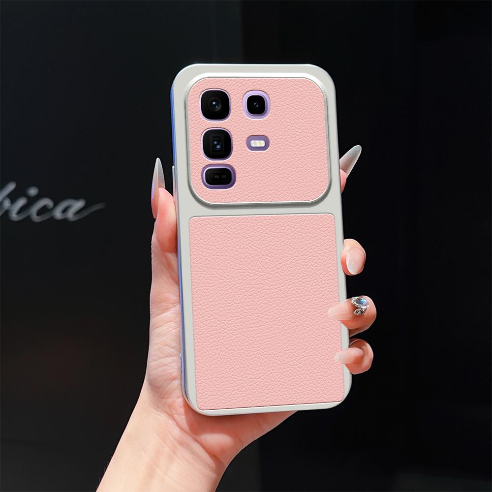 For Infinix Note 50 Pro+ Lambskin Series Skin Feel Shockproof Phone Case(Pink)