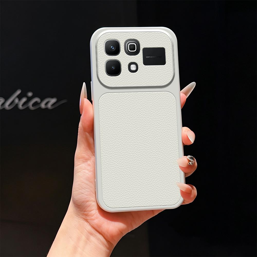 For Infinix Note 60 5G Lambskin Series Skin Feel Shockproof Phone Case(Silver)