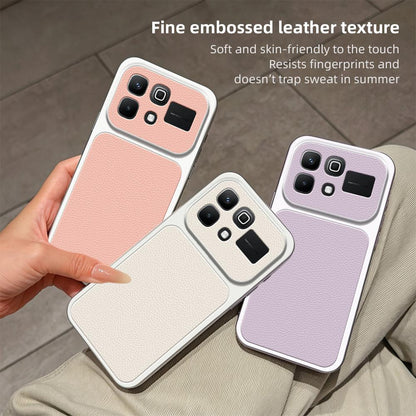 For Infinix Note 60 5G Lambskin Series Skin Feel Shockproof Phone Case(Silver)