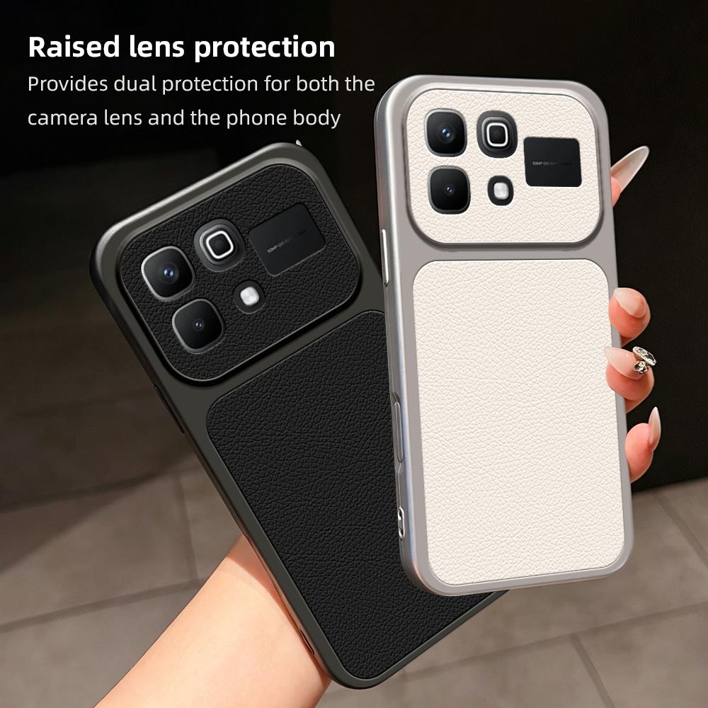 For Infinix Note 60 5G Lambskin Series Skin Feel Shockproof Phone Case(Silver)
