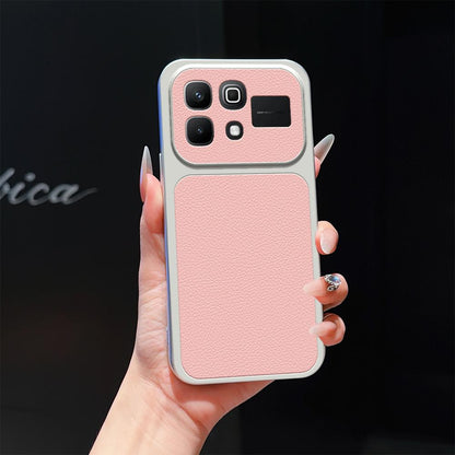 For Infinix Note 60 5G Lambskin Series Skin Feel Shockproof Phone Case(Pink)