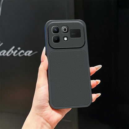 For Infinix Note 60 5G Lambskin Series Skin Feel Shockproof Phone Case(Black)
