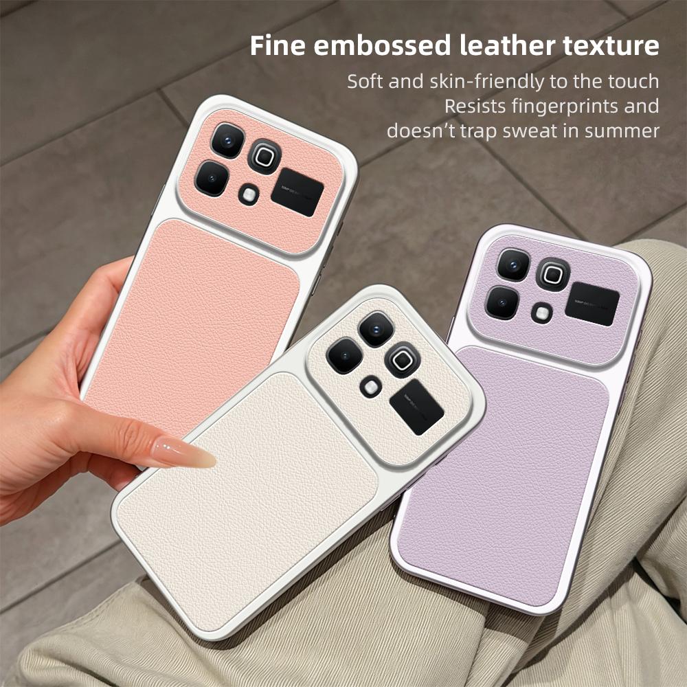For Infinix Note 60 5G Lambskin Series Skin Feel Shockproof Phone Case(Black)