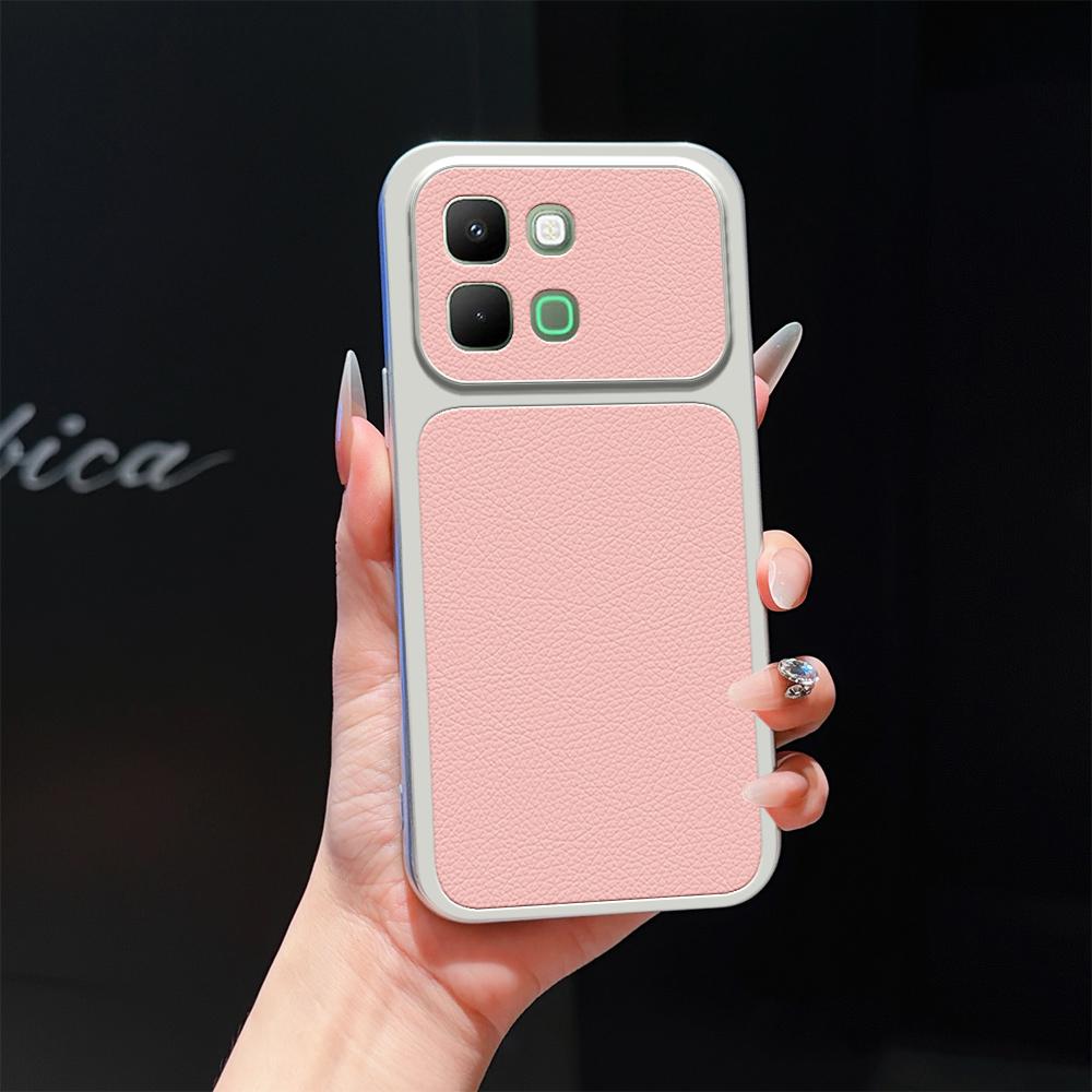 For Infinix Note Edge 5G Lambskin Series Skin Feel Shockproof Phone Case(Pink)