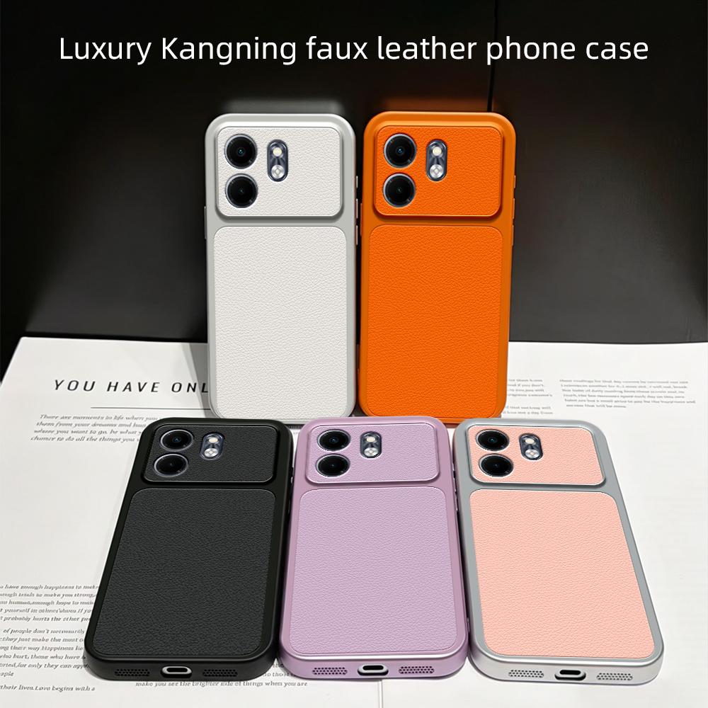 For Infinix Smart 9 Lambskin Series Skin Feel Shockproof Phone Case(Pink)