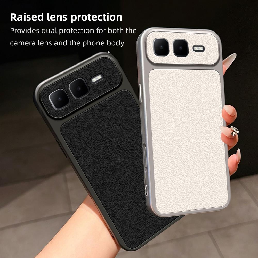 For Infinix Smart 10 Plus 4G Lambskin Series Skin Feel Shockproof Phone Case(Silver)