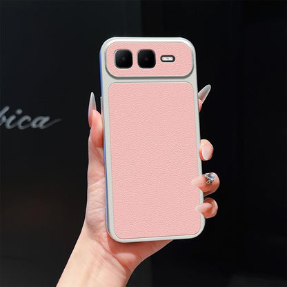 For Infinix Smart 10 Plus 4G Lambskin Series Skin Feel Shockproof Phone Case(Pink)