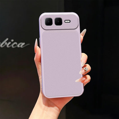For Infinix Smart 10 Plus 4G Lambskin Series Skin Feel Shockproof Phone Case(Purple)