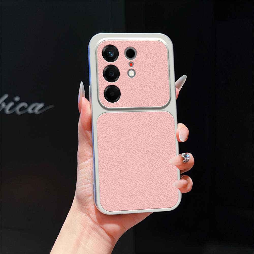 For Tecno Camon 50 Pro 4G Lambskin Series Skin Feel Shockproof Phone Case(Pink)