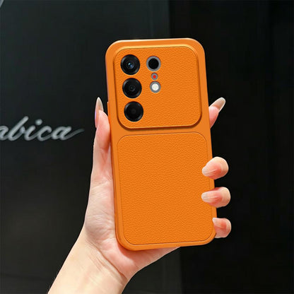 For Tecno Camon 50 4G Lambskin Series Skin Feel Shockproof Phone Case(Orange)