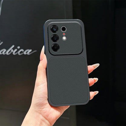 For Tecno Camon 50 4G Lambskin Series Skin Feel Shockproof Phone Case(Black)