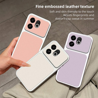 For Tecno Pop 9 5G Lambskin Series Skin Feel Shockproof Phone Case(Black)