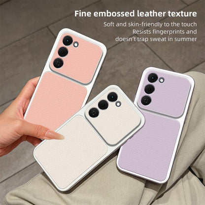 For Tecno Spark 40 Pro+ 4G Lambskin Series Skin Feel Shockproof Phone Case(Silver)