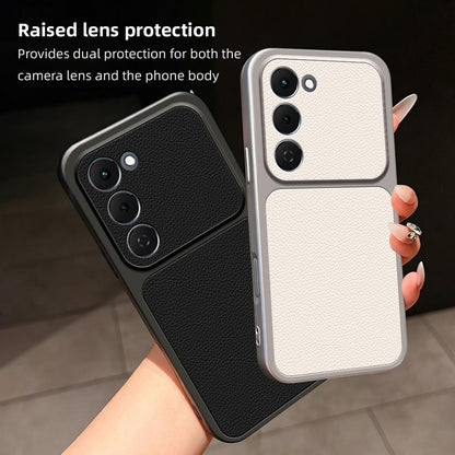 For Tecno Spark 40 Pro+ 4G Lambskin Series Skin Feel Shockproof Phone Case(Black)