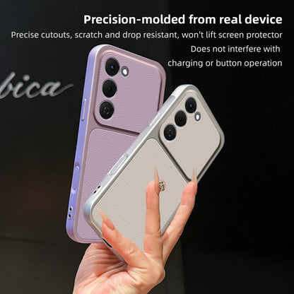 For Tecno Spark 40 Pro+ 4G Lambskin Series Skin Feel Shockproof Phone Case(Black)