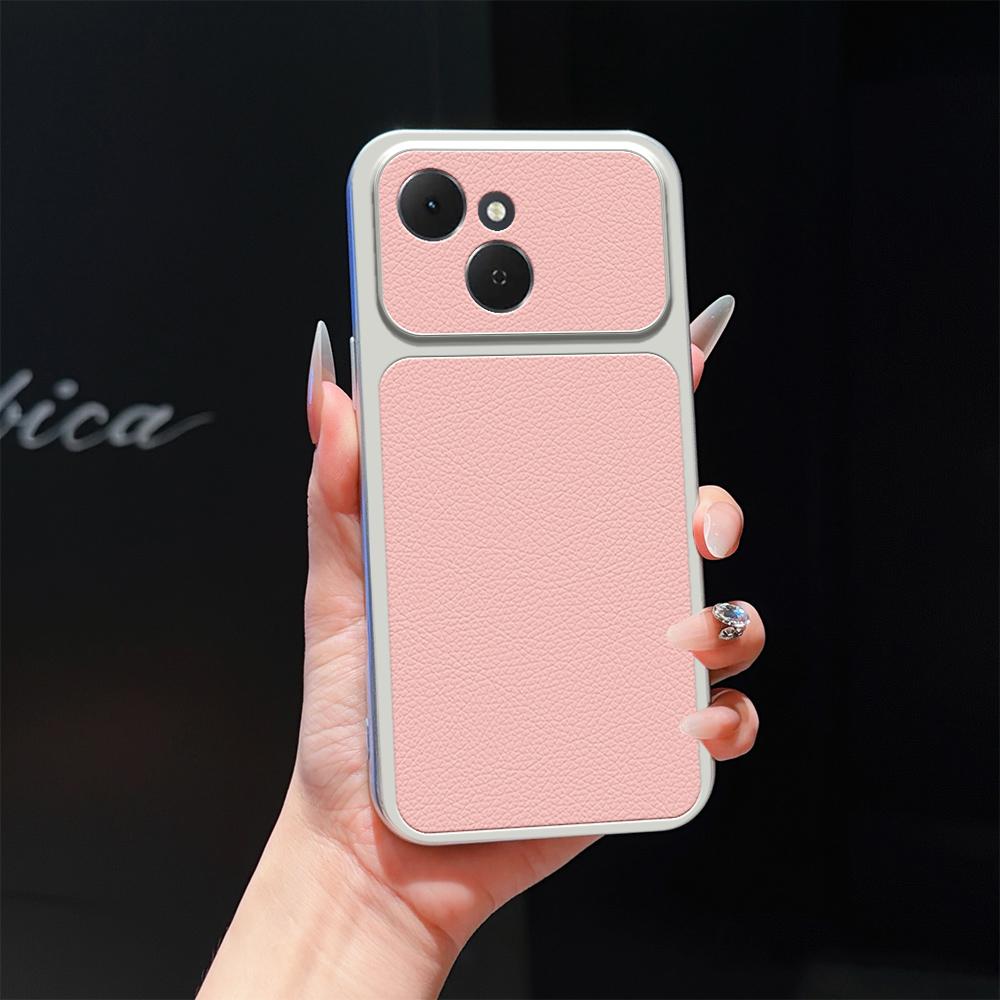 For Tecno Spark 40C Lambskin Series Skin Feel Shockproof Phone Case(Pink)