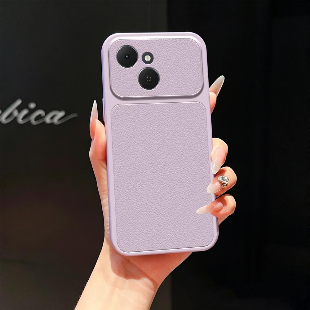 For Tecno Spark 40C Lambskin Series Skin Feel Shockproof Phone Case(Purple)