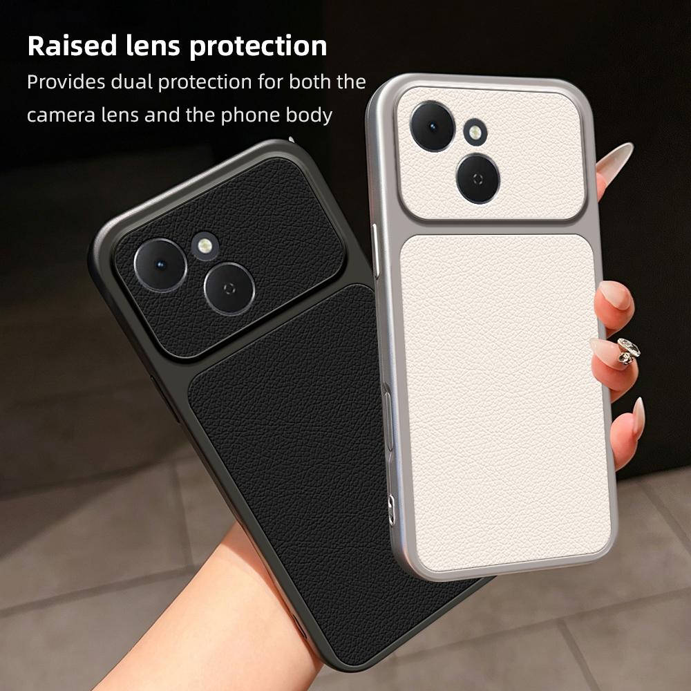 For Tecno Spark 40C Lambskin Series Skin Feel Shockproof Phone Case(Purple)
