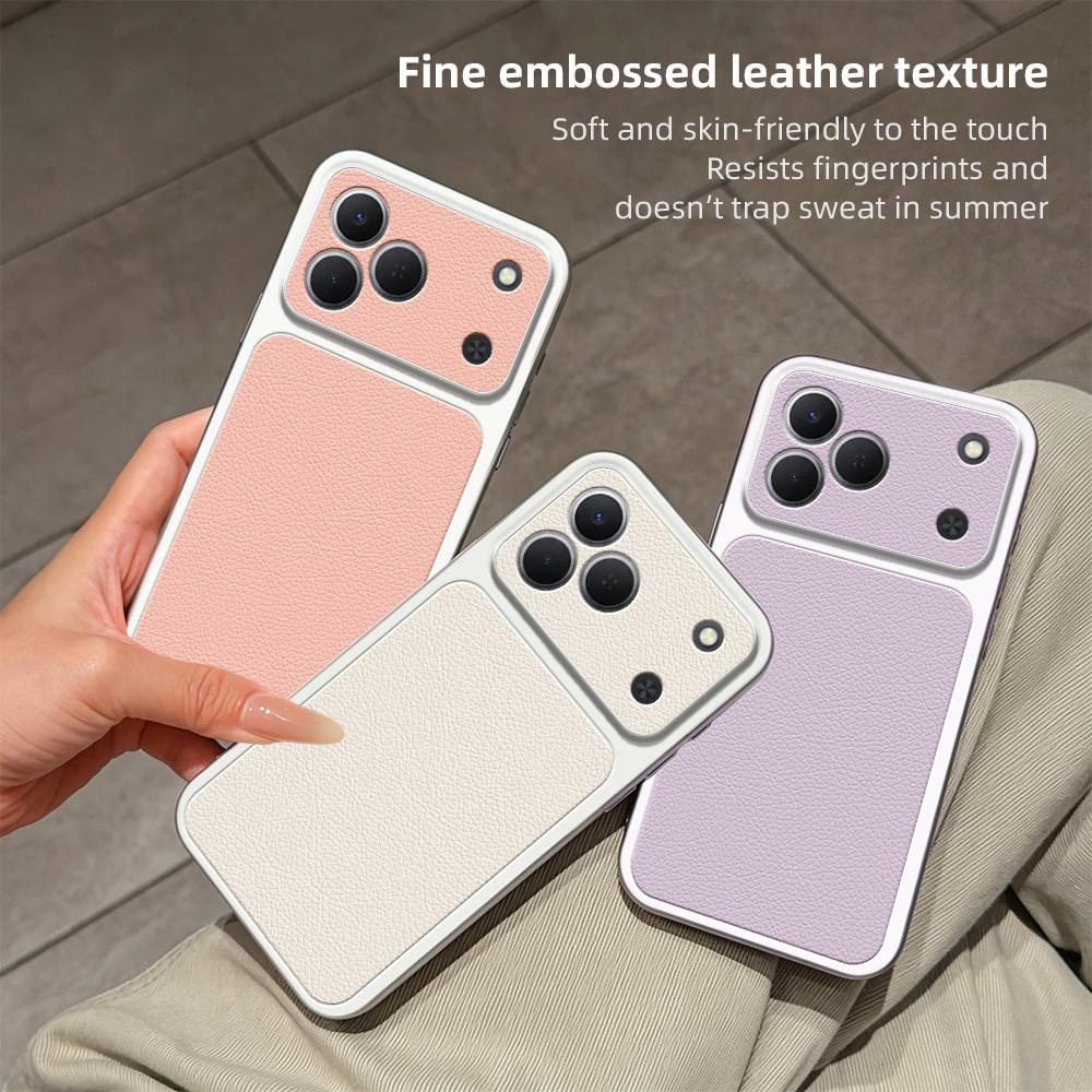 For Tecno Spark 50 4G Lambskin Series Skin Feel Shockproof Phone Case(Silver)