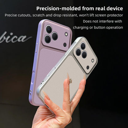For Tecno Spark 50 4G Lambskin Series Skin Feel Shockproof Phone Case(Silver)