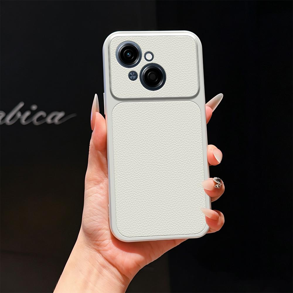 For Tecno Spark Go 1 Lambskin Series Skin Feel Shockproof Phone Case(Silver)