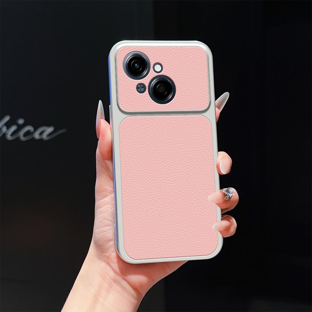 For Tecno Spark Go 1 Lambskin Series Skin Feel Shockproof Phone Case(Pink)