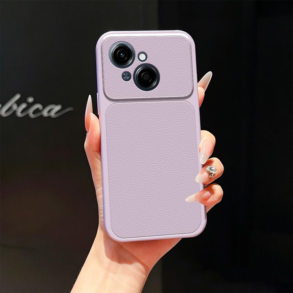 For Tecno Spark Go 1 Lambskin Series Skin Feel Shockproof Phone Case(Purple)
