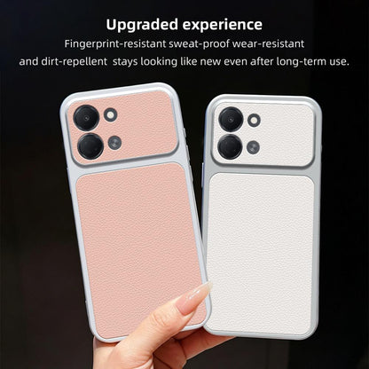 For Tecno Spark Go 3 Lambskin Series Skin Feel Shockproof Phone Case(Silver)