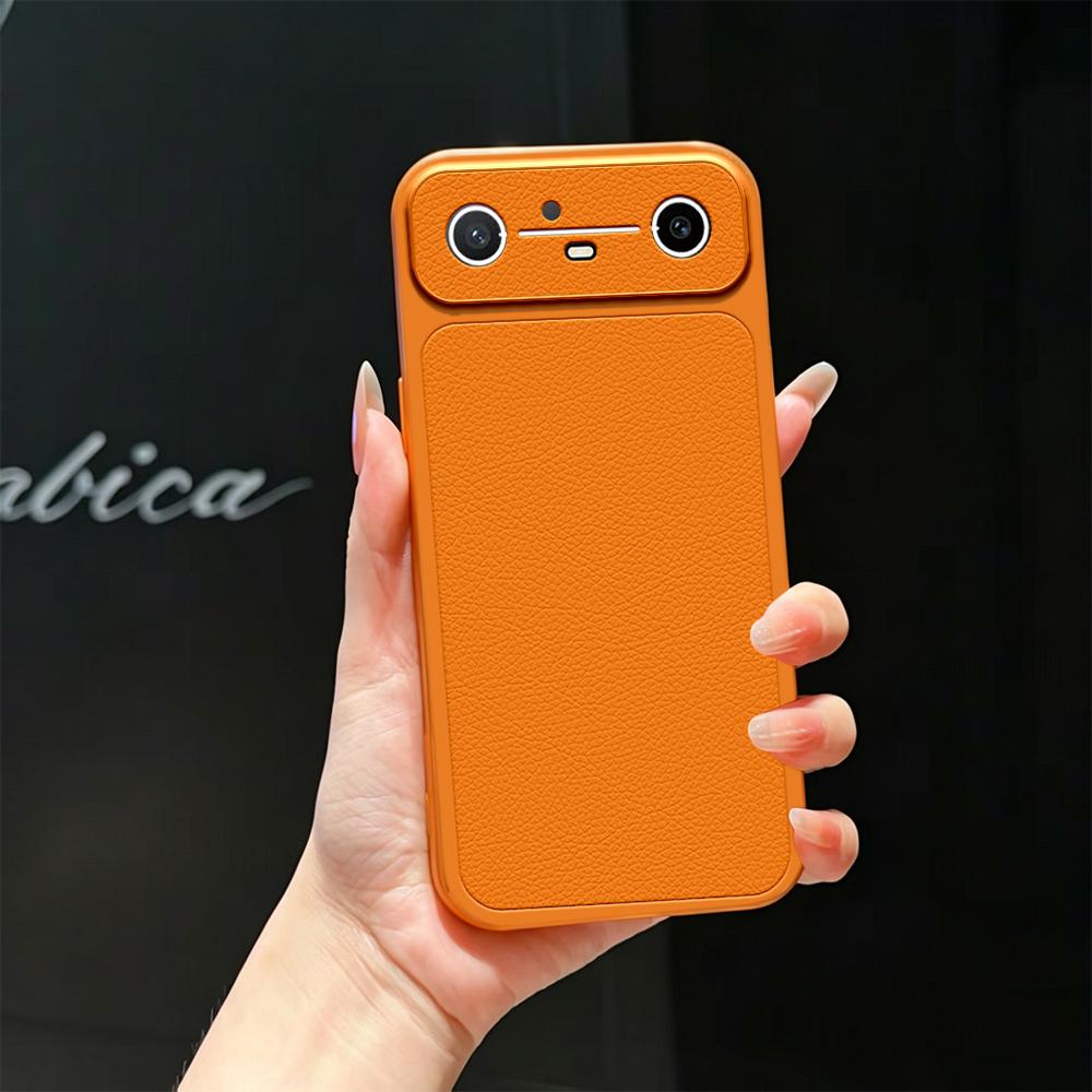 For Tecno Spark Slim Lambskin Series Skin Feel Shockproof Phone Case(Orange)