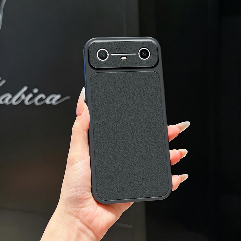For Tecno Spark Slim Lambskin Series Skin Feel Shockproof Phone Case(Black)