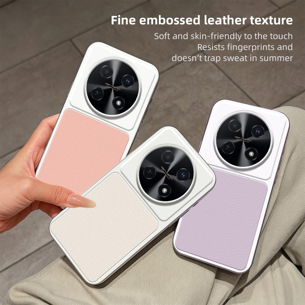 For Huawei Enjoy 70 Pro Lambskin Series Skin Feel Shockproof Phone Case(Black)
