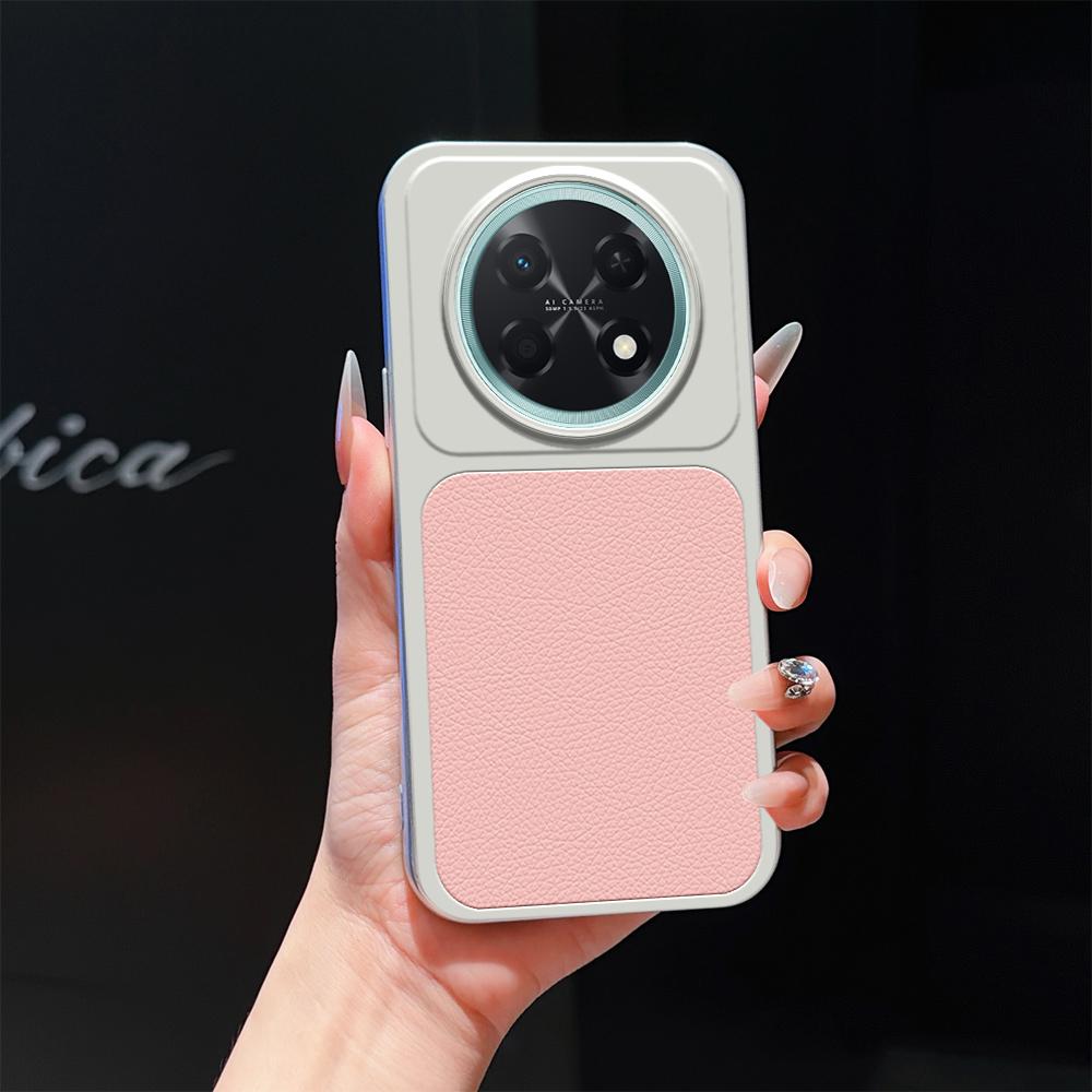 For Huawei Enjoy 90 Pro Max 5G Lambskin Series Skin Feel Shockproof Phone Case(Pink)