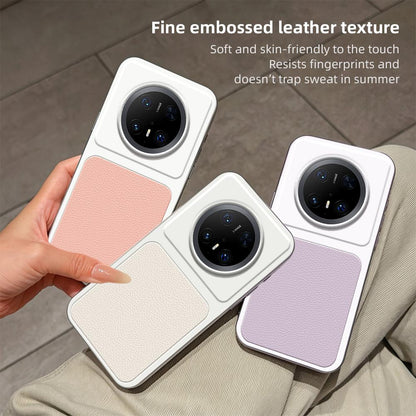 For Huawei Mate 70 Pro Lambskin Series Skin Feel Shockproof Phone Case(Pink)