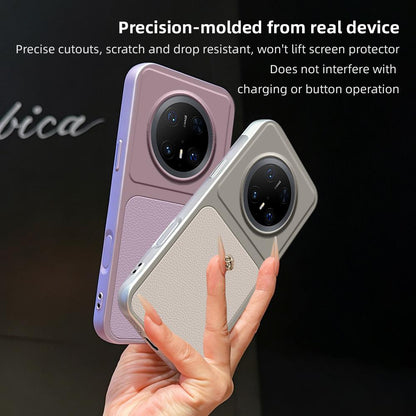 For Huawei Mate 70 Pro Lambskin Series Skin Feel Shockproof Phone Case(Black)