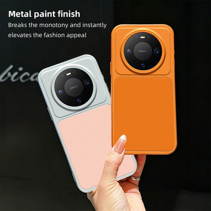 For Huawei Mate 80 Pro 5G Lambskin Series Skin Feel Shockproof Phone Case(Silver)