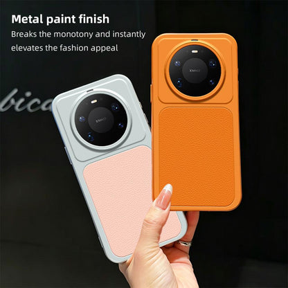 For Huawei Mate 80 Pro Max 5G Lambskin Series Skin Feel Shockproof Phone Case(Silver)