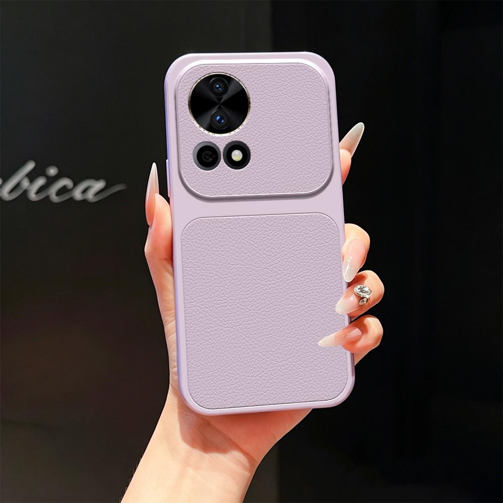 For Huawei nova 12 Pro Lambskin Series Skin Feel Shockproof Phone Case(Purple)