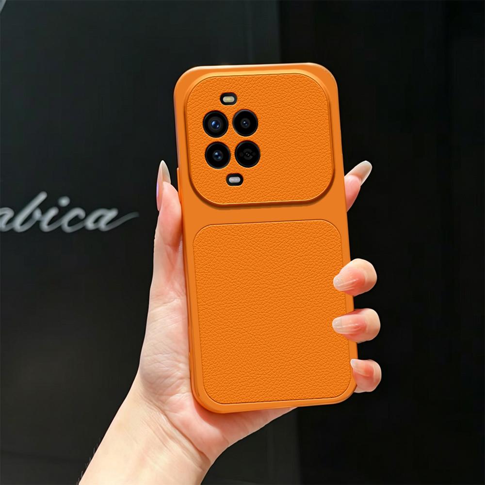 For Huawei nova 13 Pro Lambskin Series Skin Feel Shockproof Phone Case(Orange)