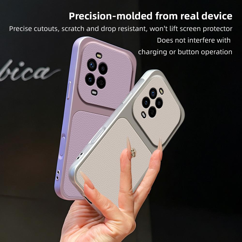 For Huawei nova 13 Pro Lambskin Series Skin Feel Shockproof Phone Case(Silver)