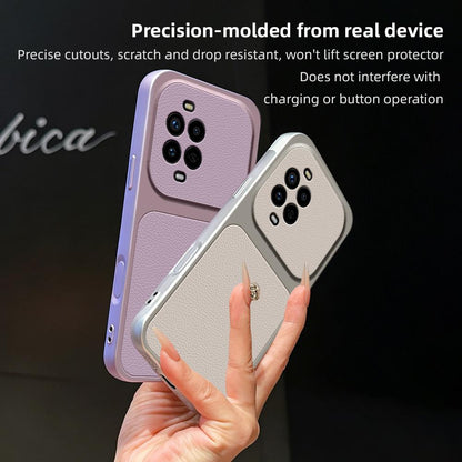 For Huawei nova 13 Pro Lambskin Series Skin Feel Shockproof Phone Case(Silver)