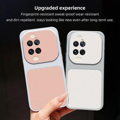 For Huawei nova 14 Ultra Lambskin Series Skin Feel Shockproof Phone Case(Silver)