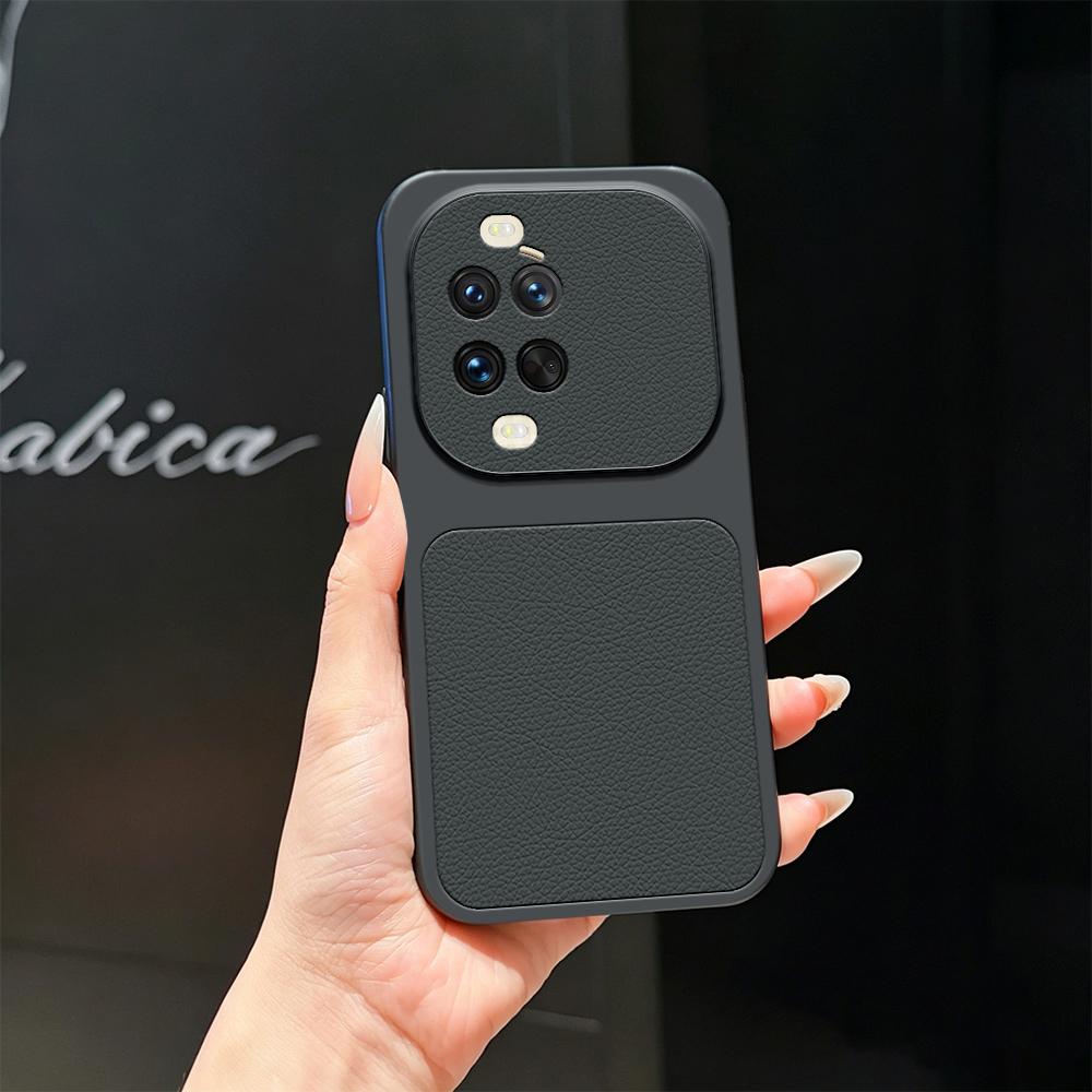 For Huawei nova 14 Ultra Lambskin Series Skin Feel Shockproof Phone Case(Black)