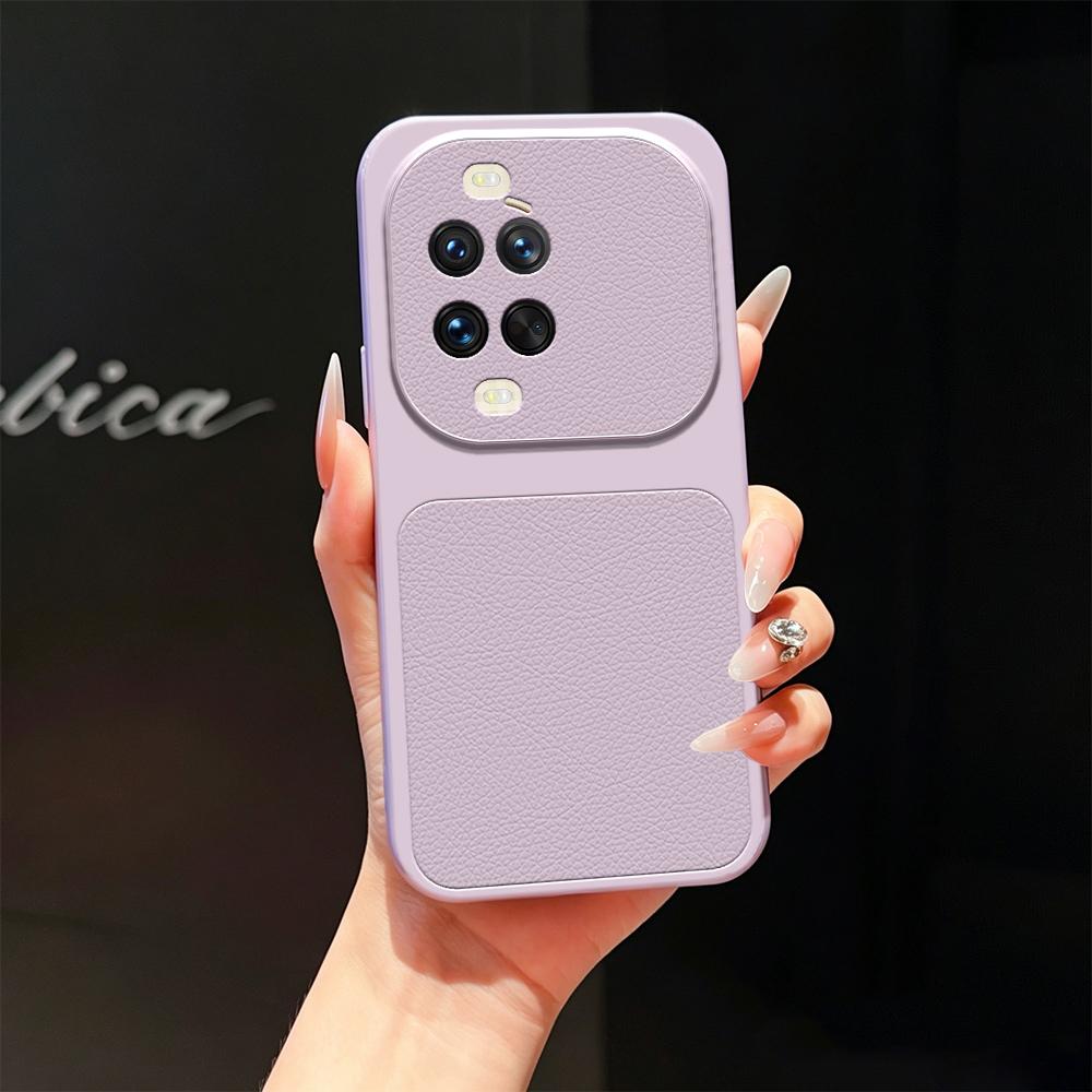 For Huawei nova 14 Ultra Lambskin Series Skin Feel Shockproof Phone Case(Purple)