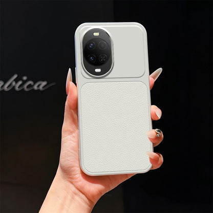 For Huawei nova 15 Lambskin Series Skin Feel Shockproof Phone Case(Silver)