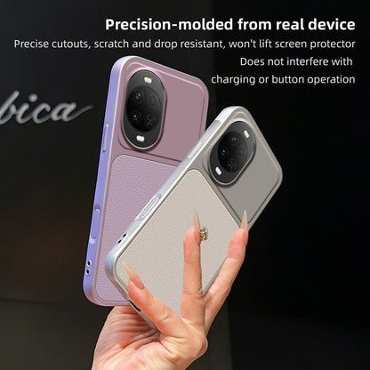 For Huawei nova 15 Lambskin Series Skin Feel Shockproof Phone Case(Silver)