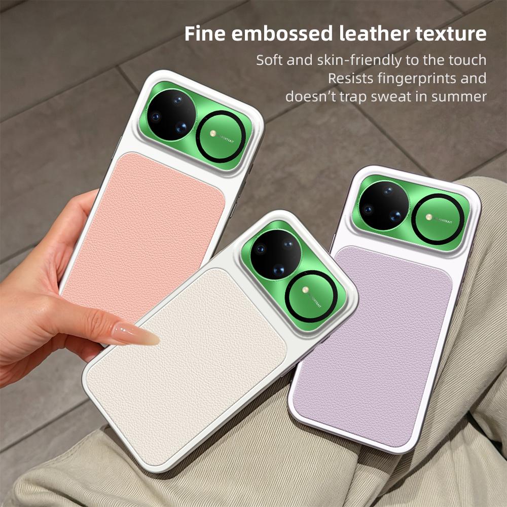 For Huawei nova 15 Ultra Lambskin Series Skin Feel Shockproof Phone Case(Silver)