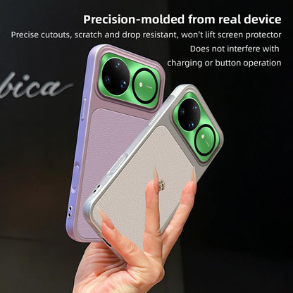 For Huawei nova 15 Ultra Lambskin Series Skin Feel Shockproof Phone Case(Silver)