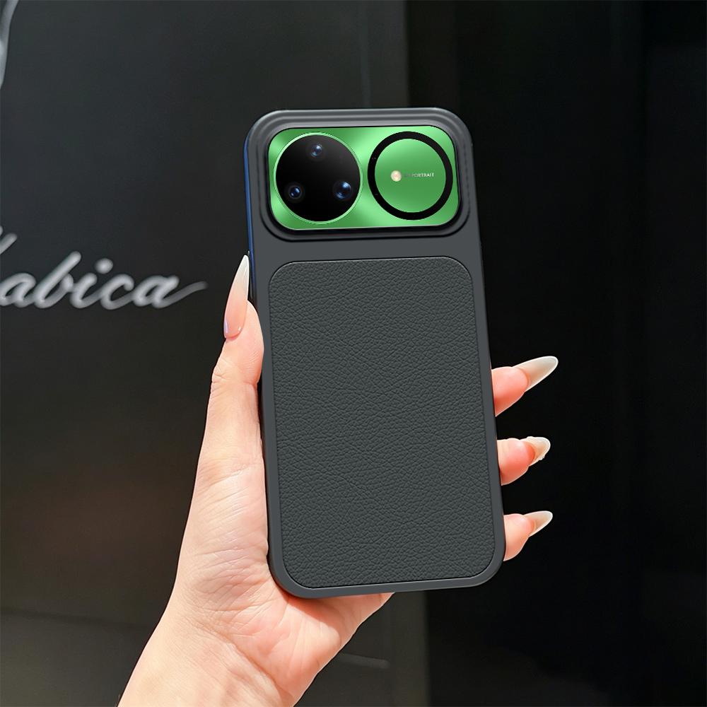 For Huawei nova 15 Ultra Lambskin Series Skin Feel Shockproof Phone Case(Black)
