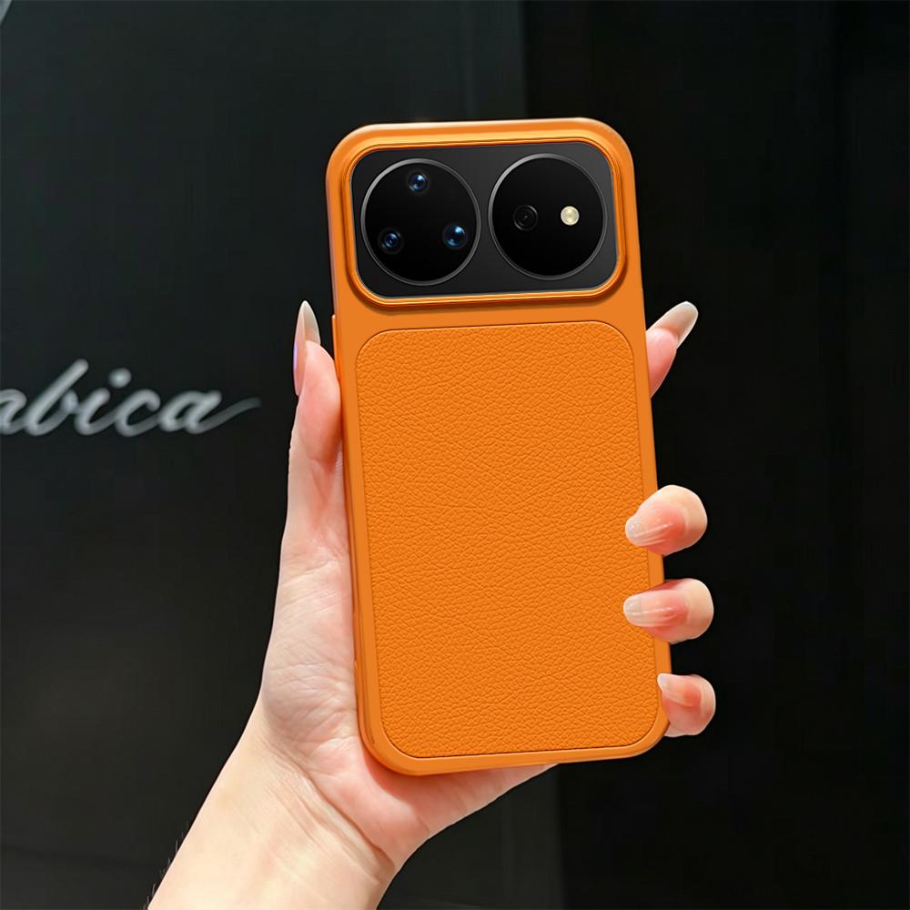 For Huawei nova 16 Pro Lambskin Series Skin Feel Shockproof Phone Case(Orange)