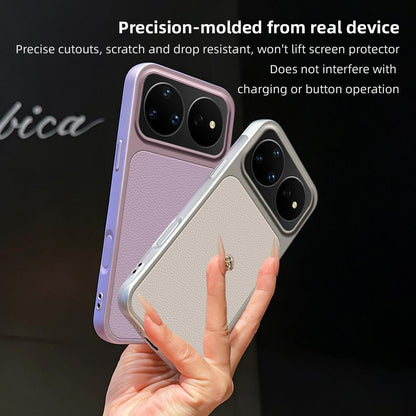 For Huawei nova 16 Pro Lambskin Series Skin Feel Shockproof Phone Case(Purple)